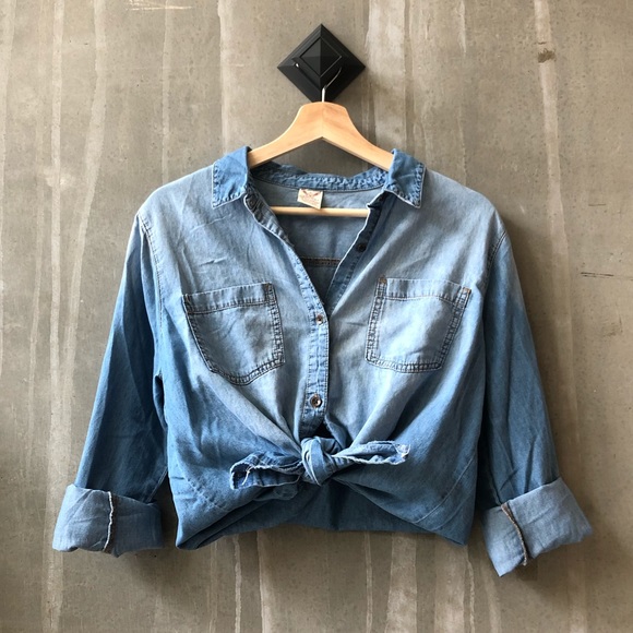 Denim Button Up - Picture 2 of 4